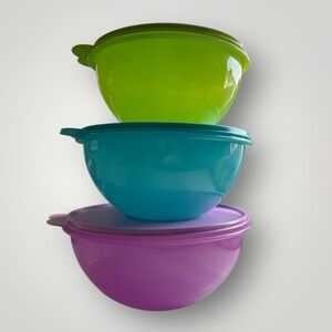 NEW Tupperware Wonderlier 3 Piece Bowel Set with Seals